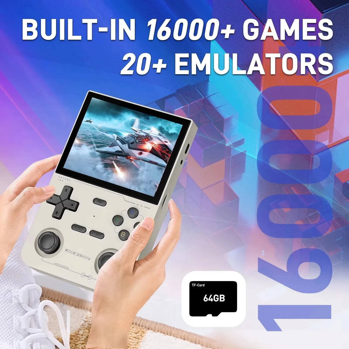 Open Source K36 Retro Handheld Portable Video Gameing Console R36S for PS1/PSP/DC/N64/SS 3.5 Inch IPS Screen Preferred Gift
