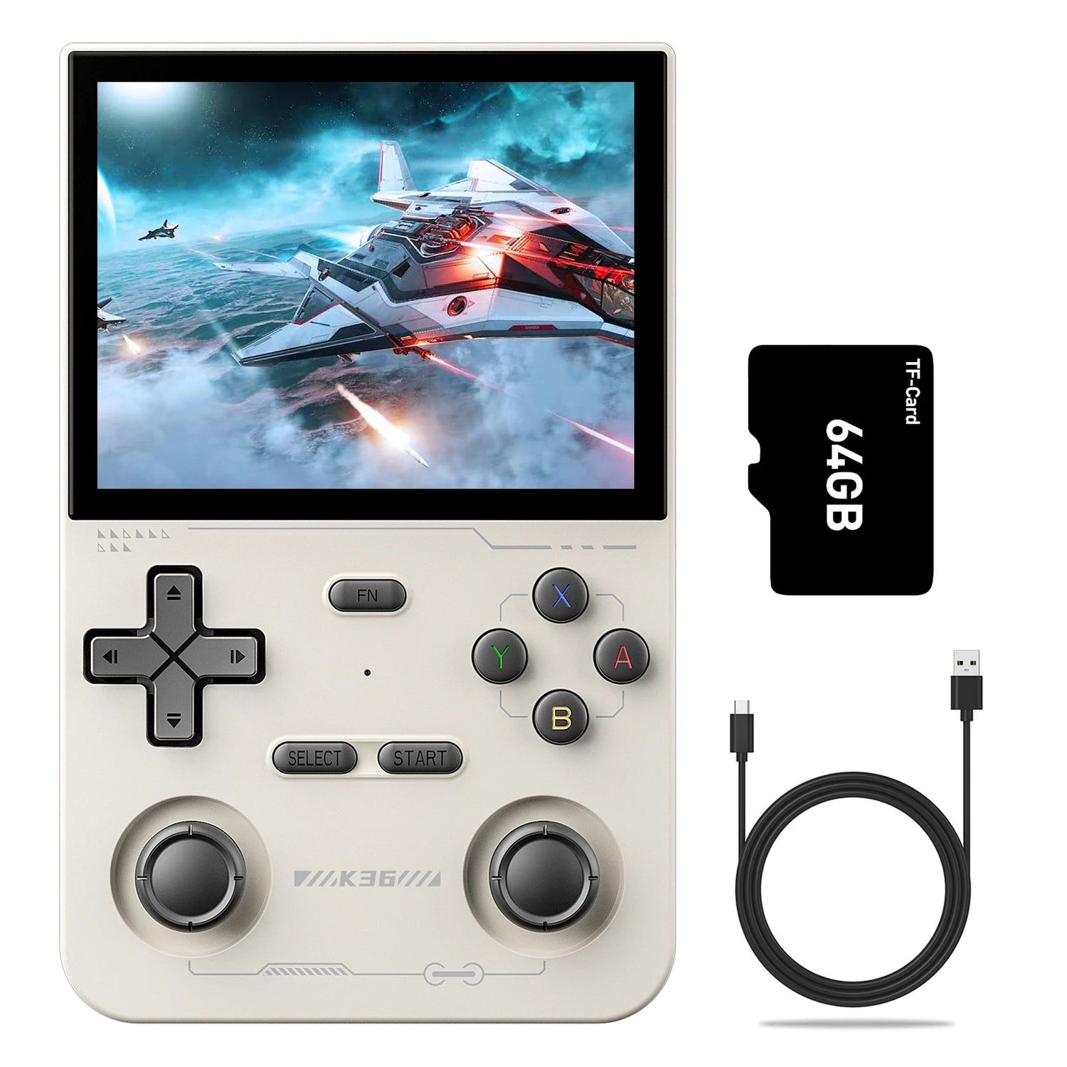 Open Source K36 Retro Handheld Portable Video Gameing Console R36S for PS1/PSP/DC/N64/SS 3.5 Inch IPS Screen Preferred Gift