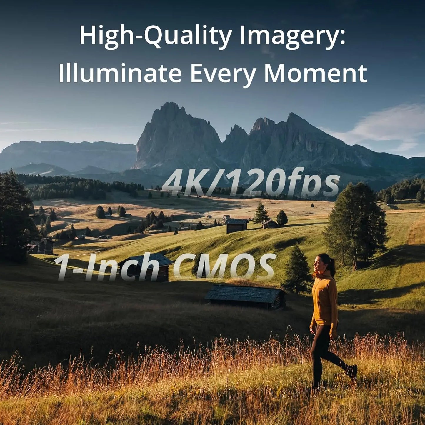 Original Osmo Pocket 3 Vlogging Camera for Object Tracking 2" Rotatable Touchscreen Small Video Camera