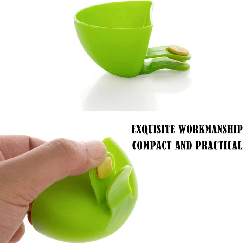 5 Pcs Dip Clip Bowl Plate Holder - Spices Container for Bowls and Plates - Colorful Plastic Cup for Tomato Sauce, Salt, Salad Dressing, Vinegar