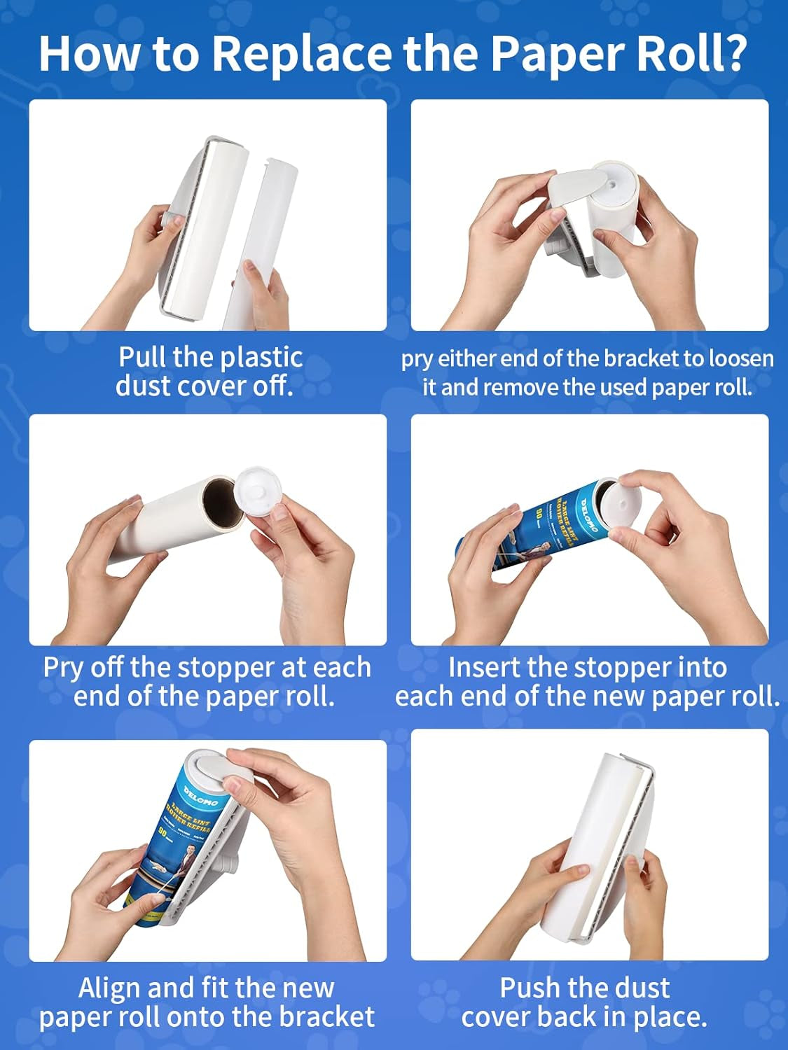 Large Lint Rollers for Carpet and Floor Cleaning - 9.45 Inch with 3 Extendable Handles, Ideal for Carpets, Vehicles, Clothing, and Pet Hair Removal