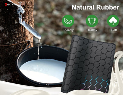 Gaming Mouse Pad,Honeycomb Science Technology Extended Mousepad Gaming Large,Desk Mat with Non-Slip Base and Stitched Edge for Office Work 31.5"X11.8" 0258