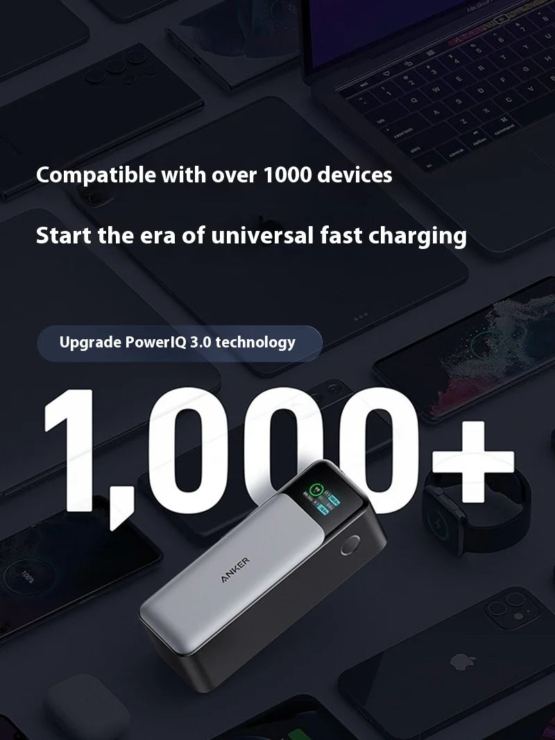 Anker 737 Power Bank - 24000mAh Dual 140W Fast Charging Portable Charger with TFT Color Display