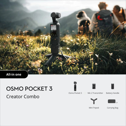 Original Osmo Pocket 3 Vlogging Camera for  Object Tracking 2" Rotatable Touchscreen Small Video Camera
